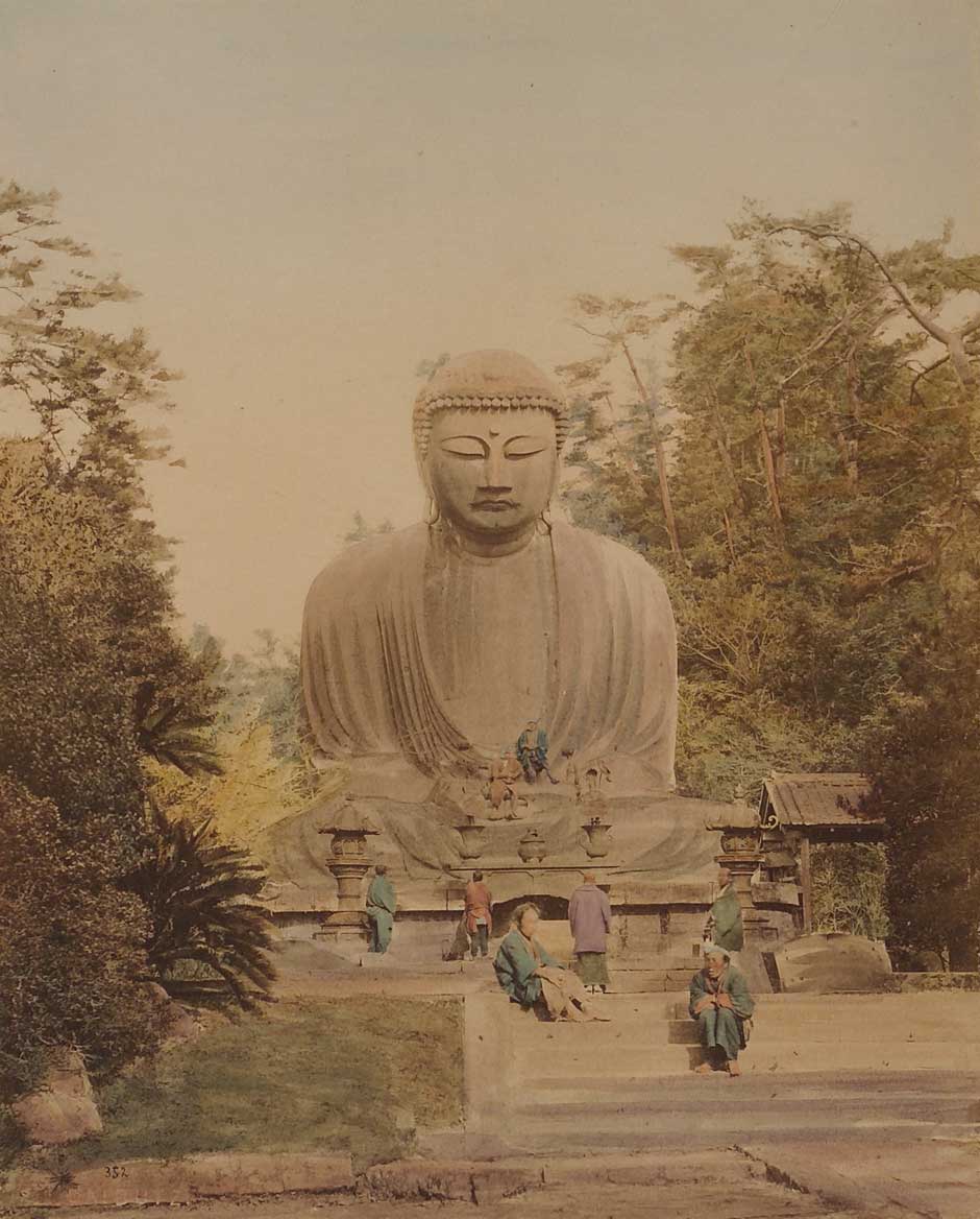 The great Amida (<i>Daibutsu</i>) Buddha of Kamakura, <i>Views and Customs of Japan</i>, by Stillfried & Andersen, Yokohama, around 1870.